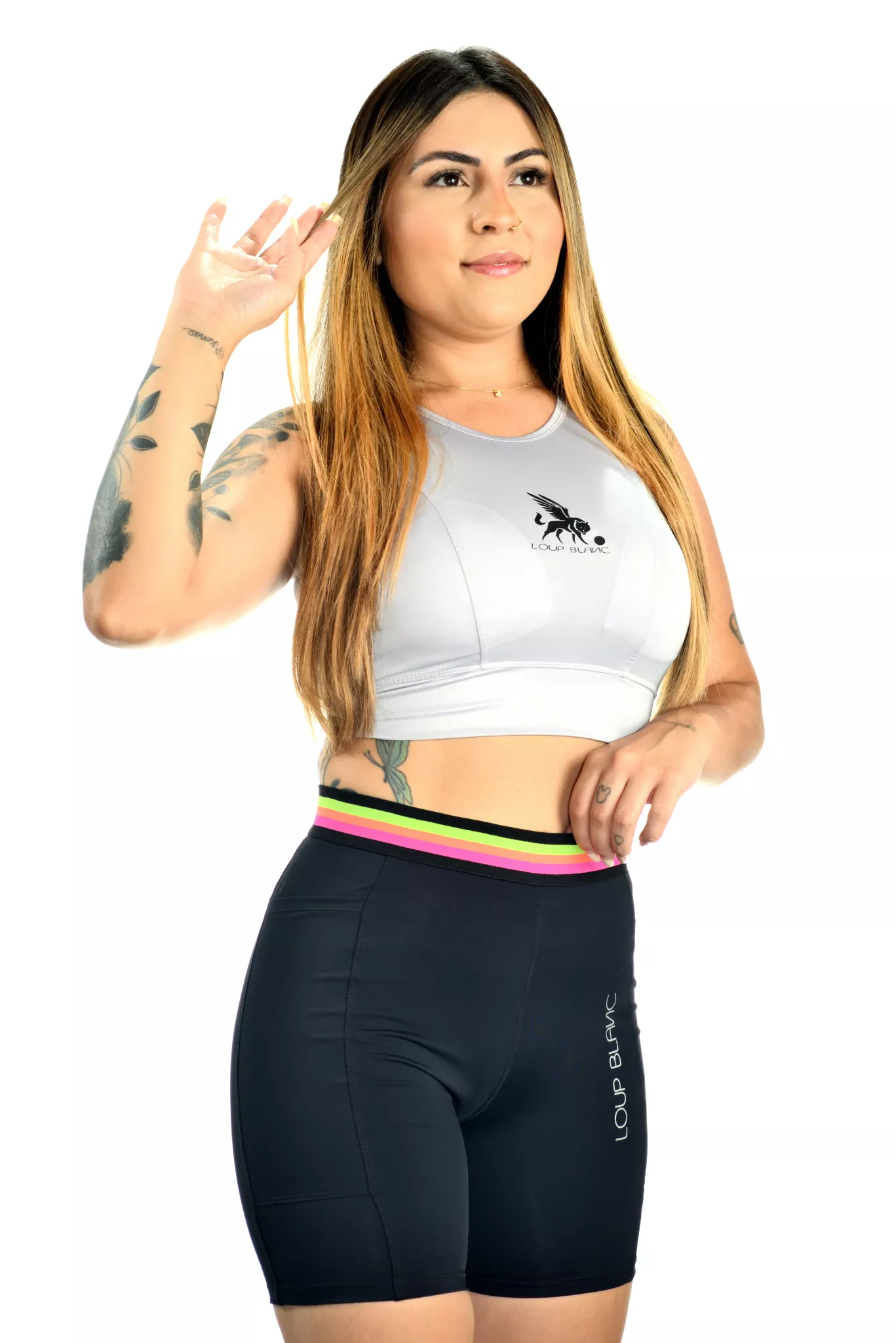 Bermuda Térmica Compressão LOUP BLANC Run Fit Color Feminina - Imagem 3