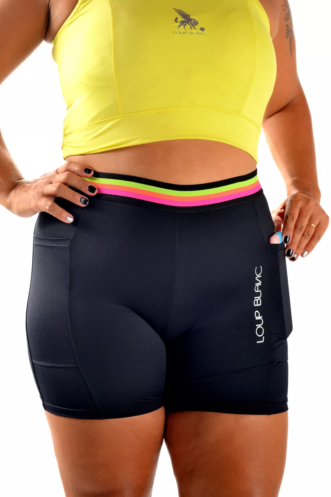 Bermuda Térmica Compressão LOUP BLANC Run Fit Color Feminina - Imagem 7